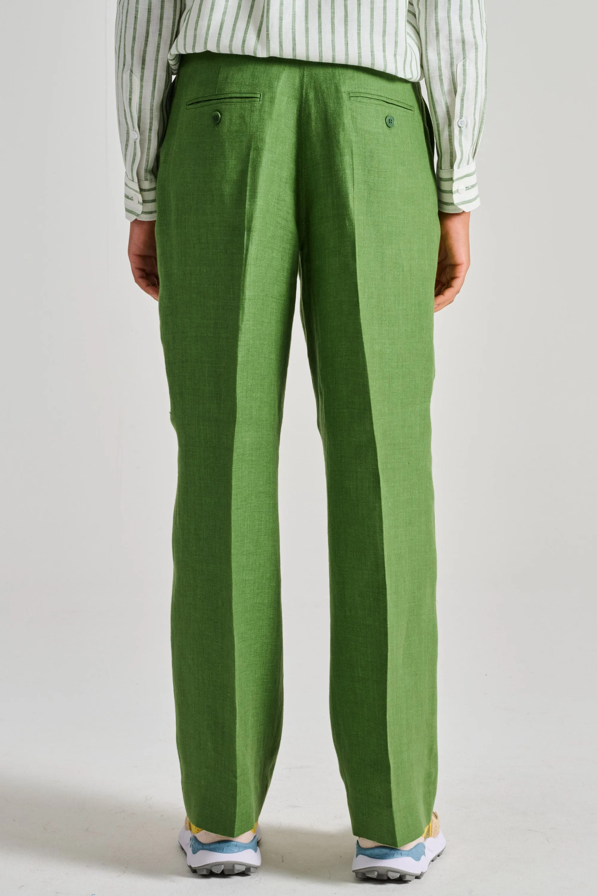 Max Mara Weekend Pantalone Verde Donna