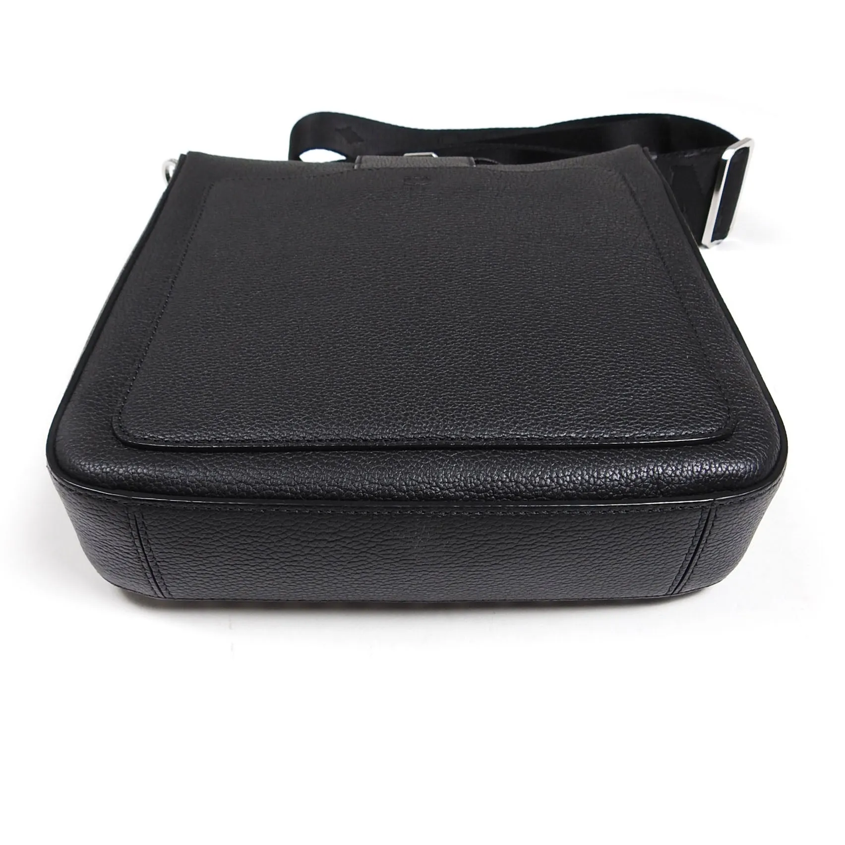 MCM Black Grained Leather Crossbody Bag