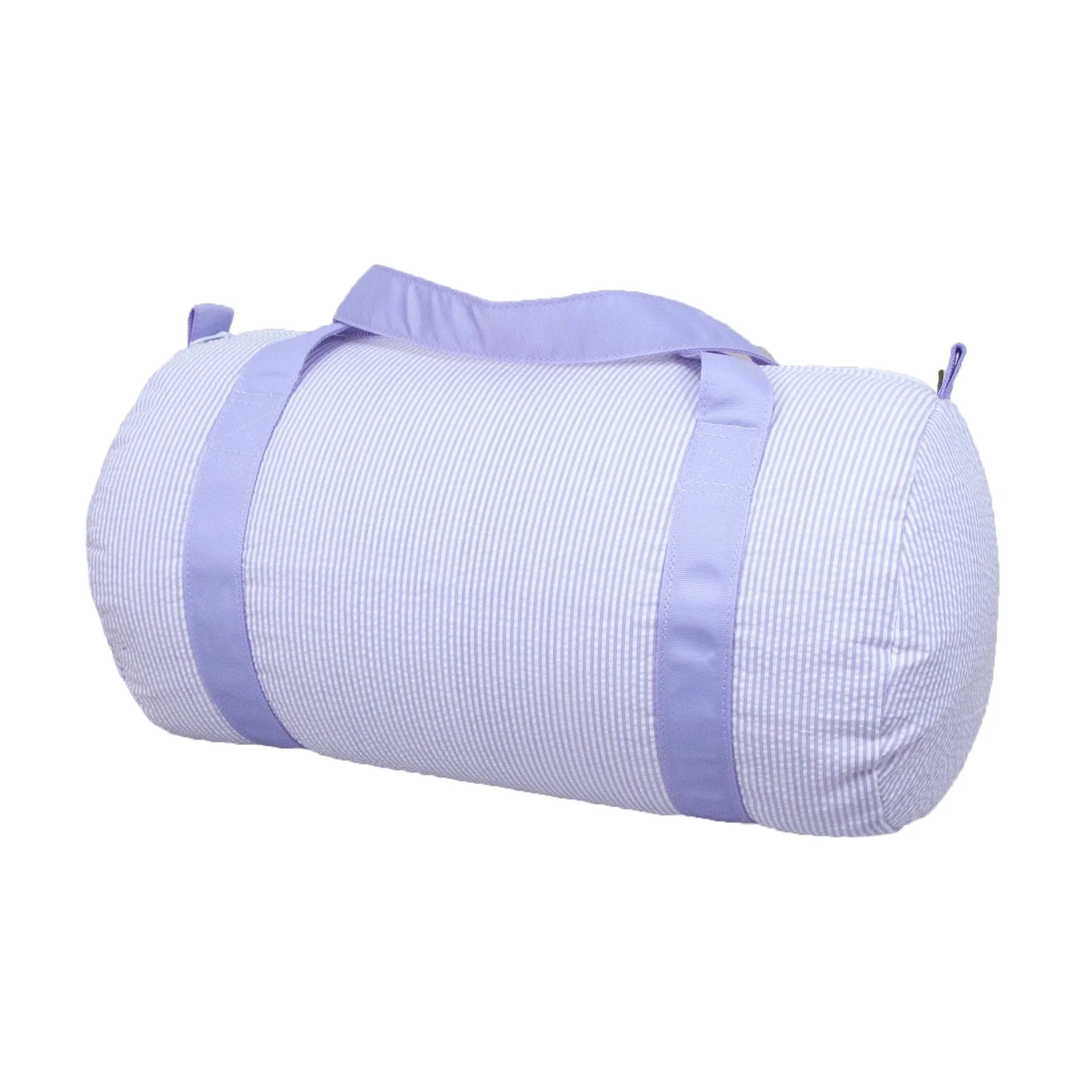 Medium Duffel Bag Lilac Seersucker by Mint Sweet Little Things
