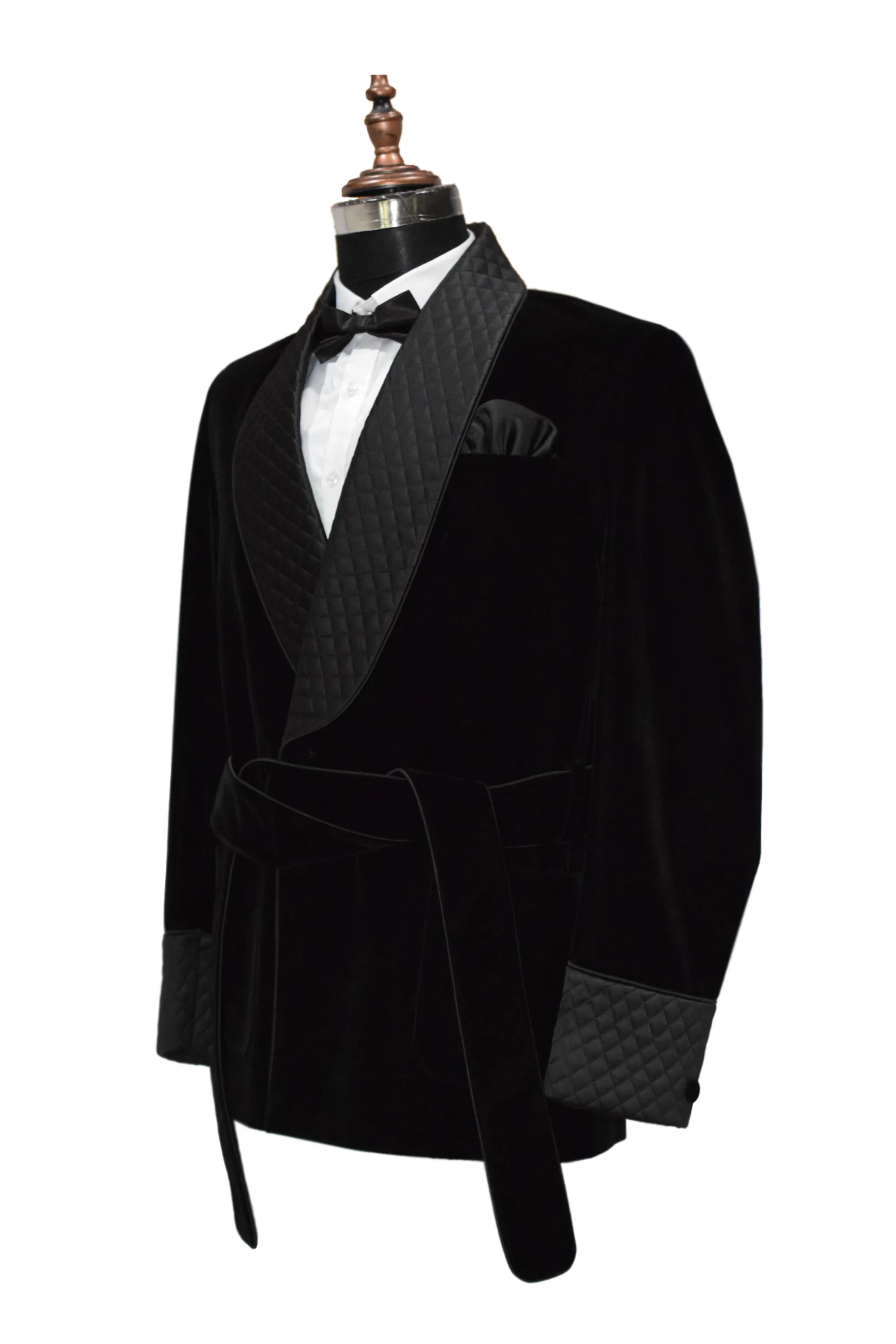 Men Black Smoking Jacket Designer Party Wear Coats