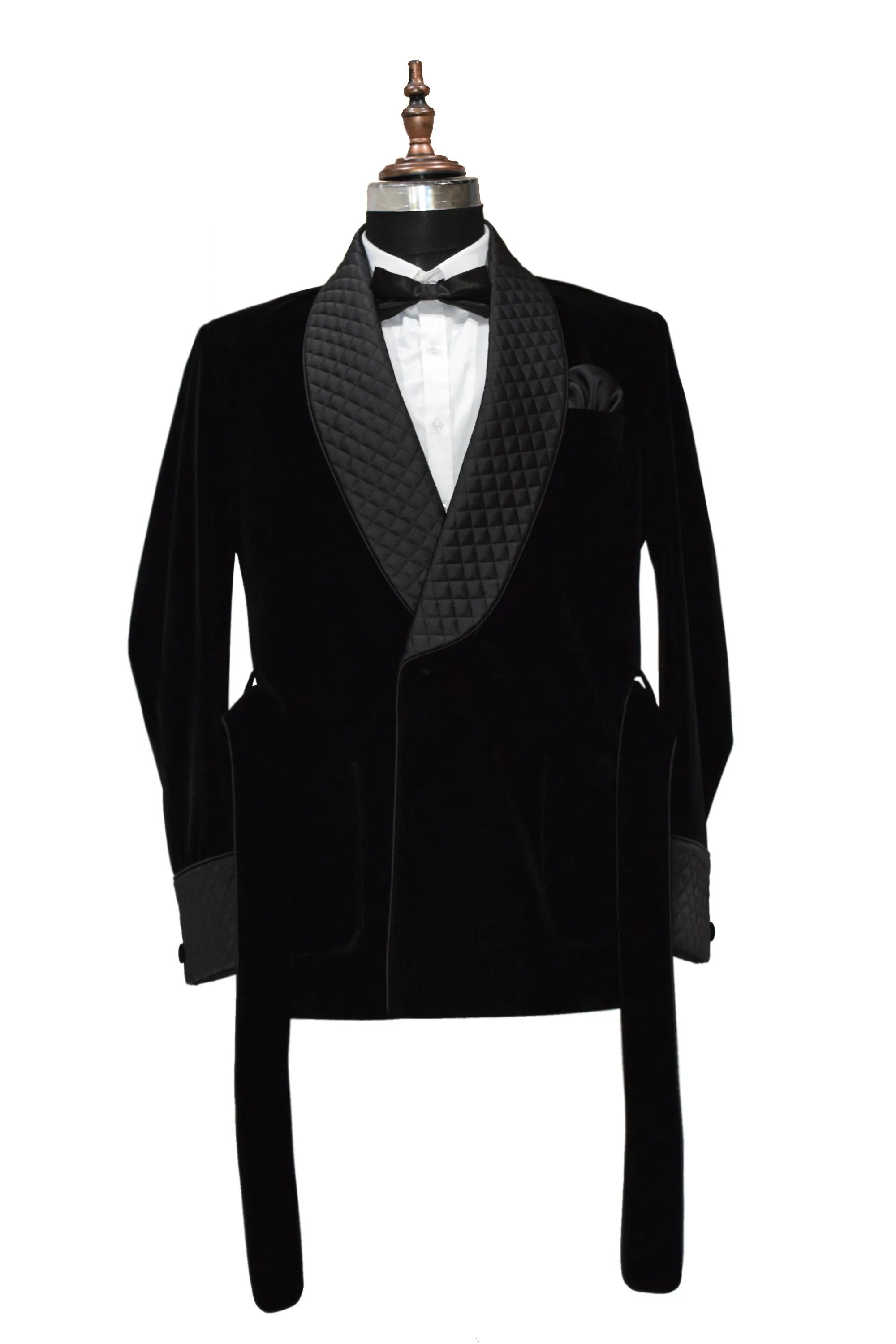 Men Black Smoking Jacket Designer Party Wear Coats