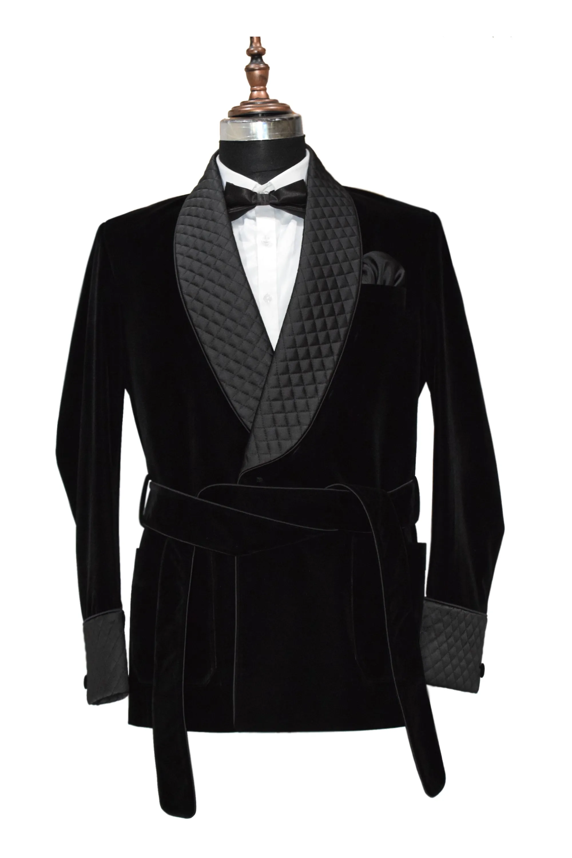 Men Black Smoking Jacket Designer Party Wear Coats