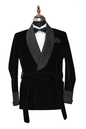 Men Black Smoking Jacket Designer Party Wear Coats