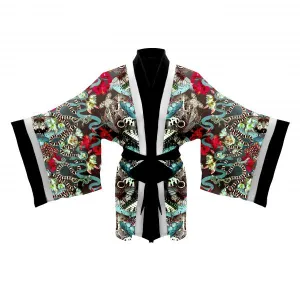 Menagerie Kimono - Black/Multi -