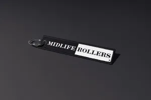 Midlife Rollers White to Black Keychain