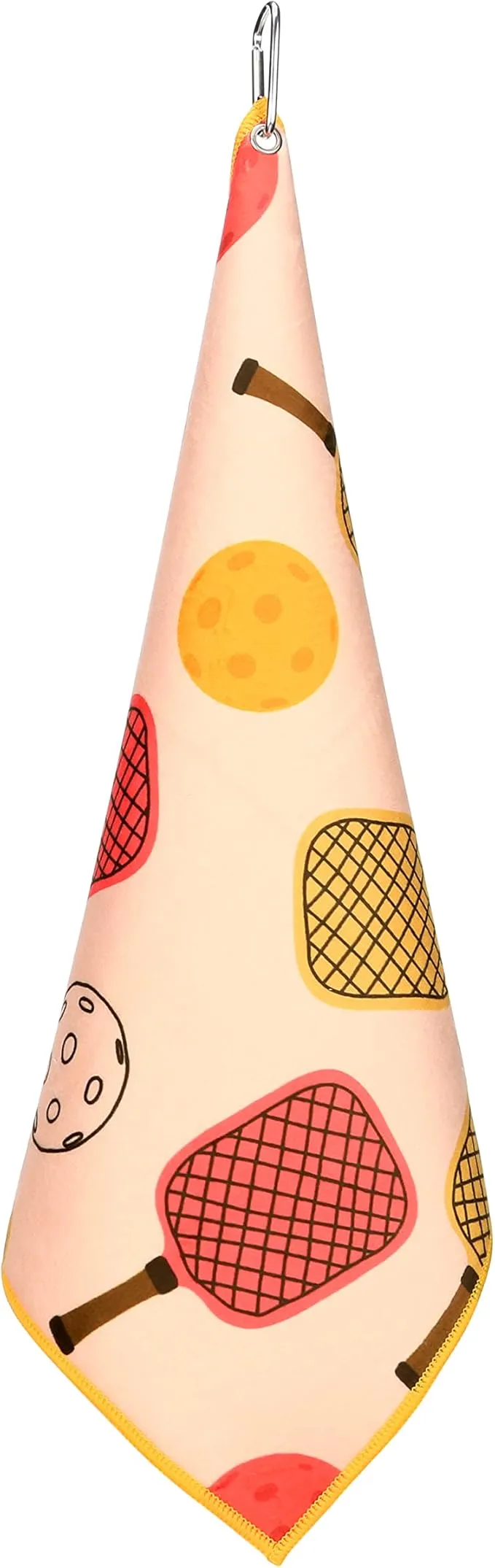 Millie Rose Pickleball Towels in Fashionable Prints - Cute 15x17 inch Microfiber & Cotton Athletic Towels with Carabiner Clip - Pickleball Accessories, Pickleball Gifts (OPA!)