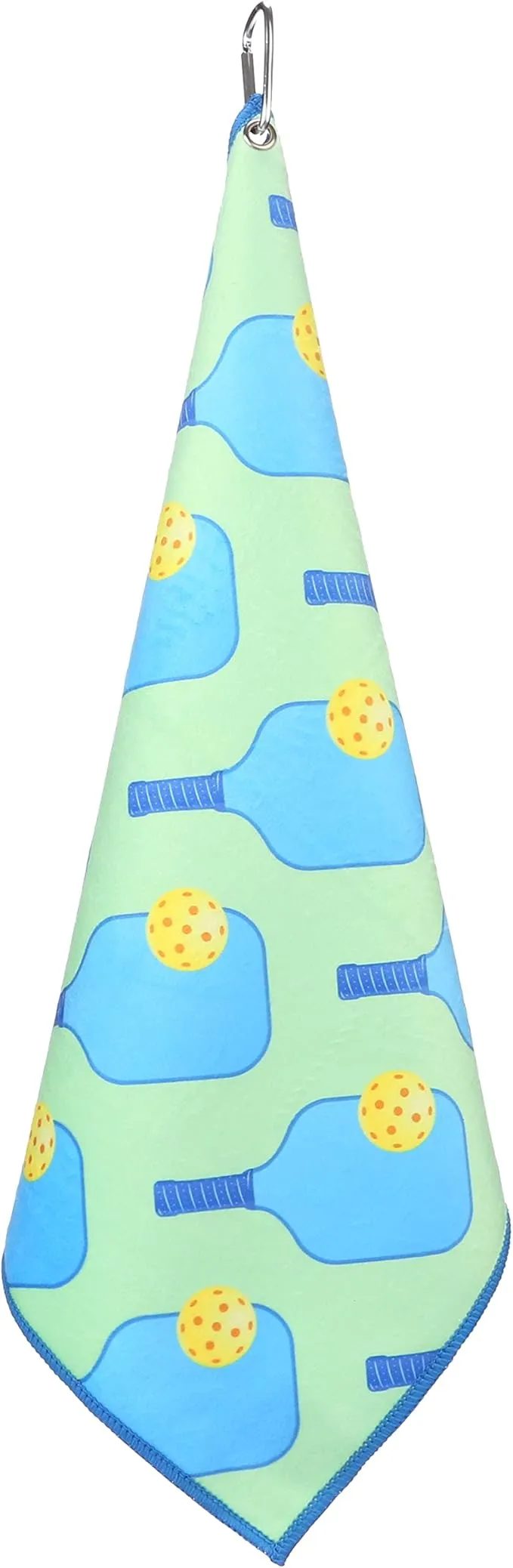Millie Rose Pickleball Towels in Fashionable Prints - Cute 15x17 inch Microfiber & Cotton Athletic Towels with Carabiner Clip - Pickleball Accessories, Pickleball Gifts (Pickleball Party)
