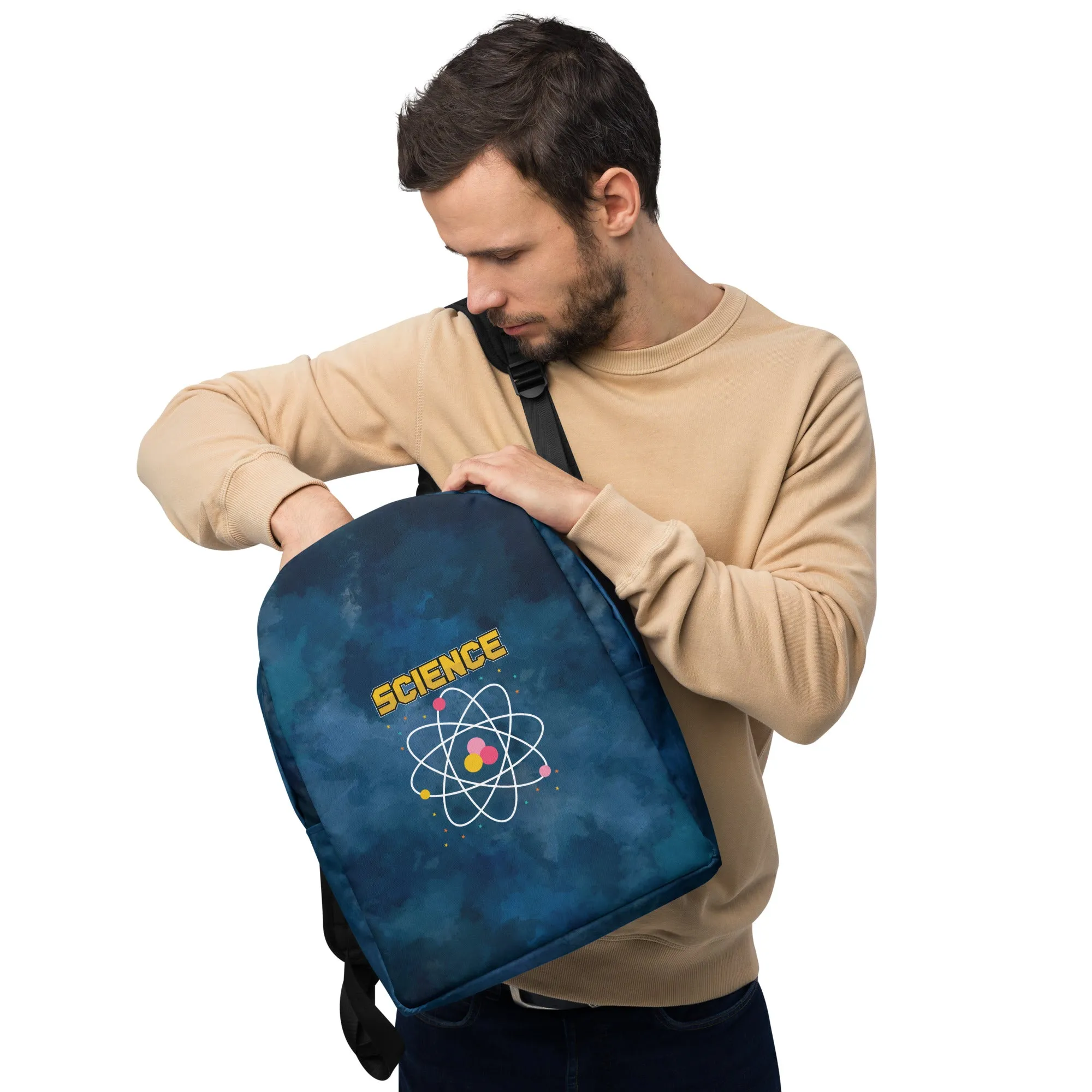 Minimalist Backpack, Back to School, Science, Travel, Gym, Weekend, Gift for Him, Her