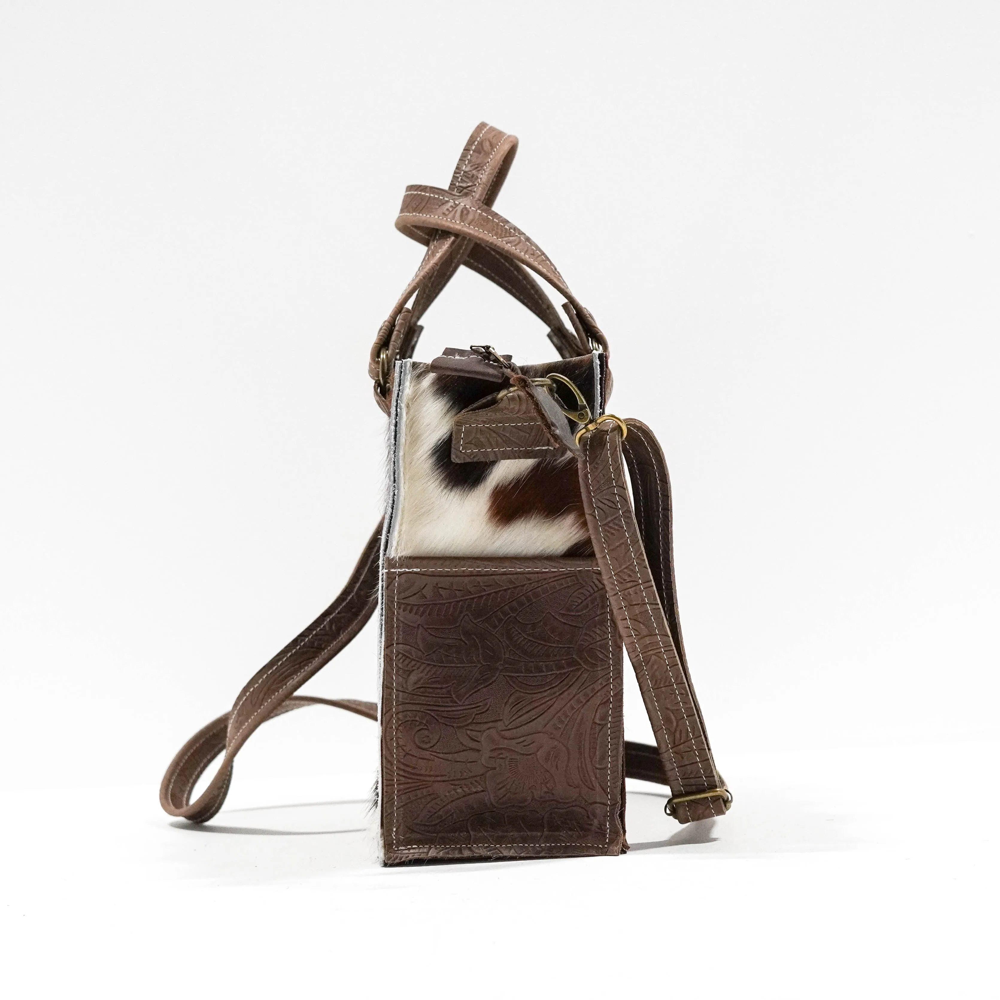 Minnie Pearl - Tricolor w/ Chocolate Denver Tool