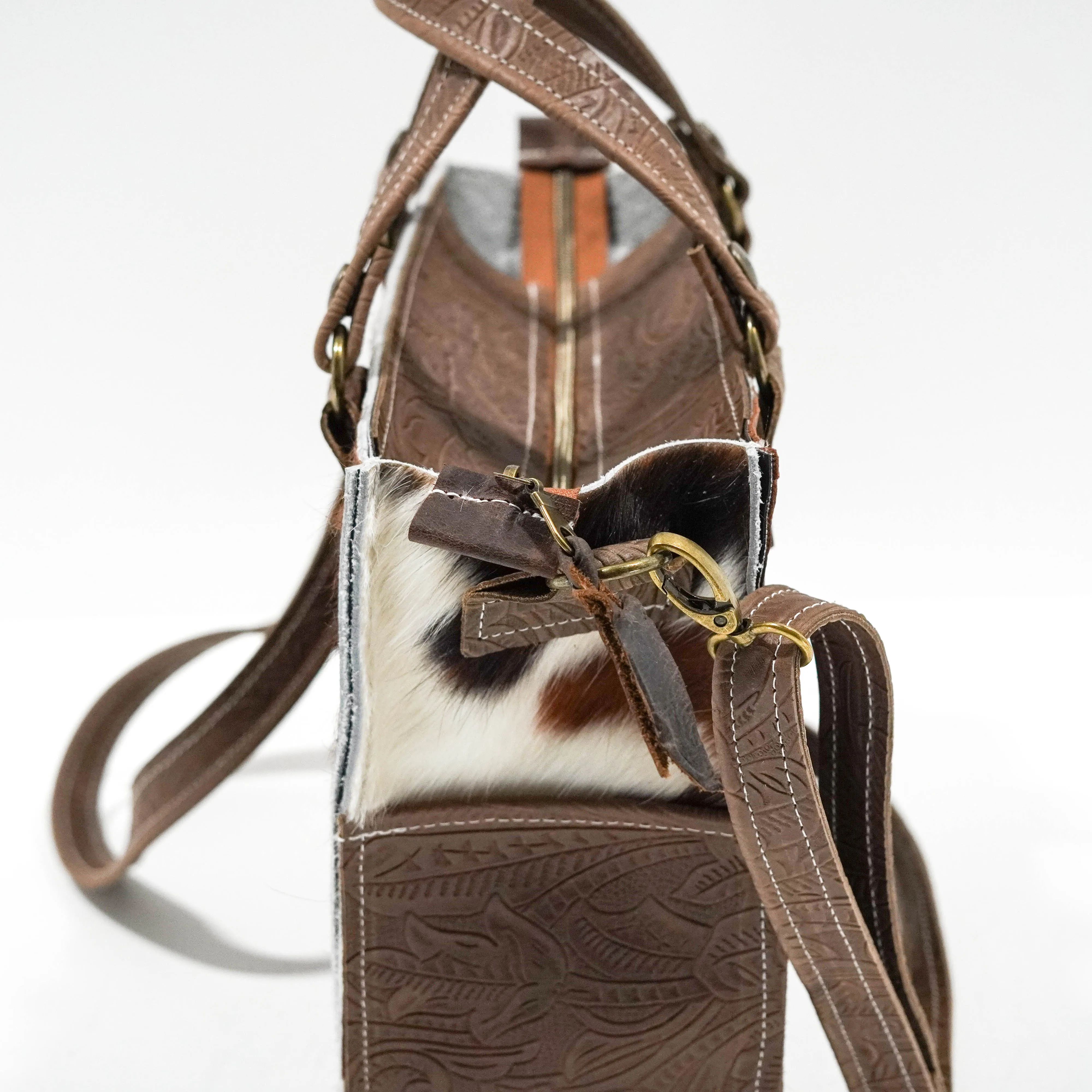 Minnie Pearl - Tricolor w/ Chocolate Denver Tool