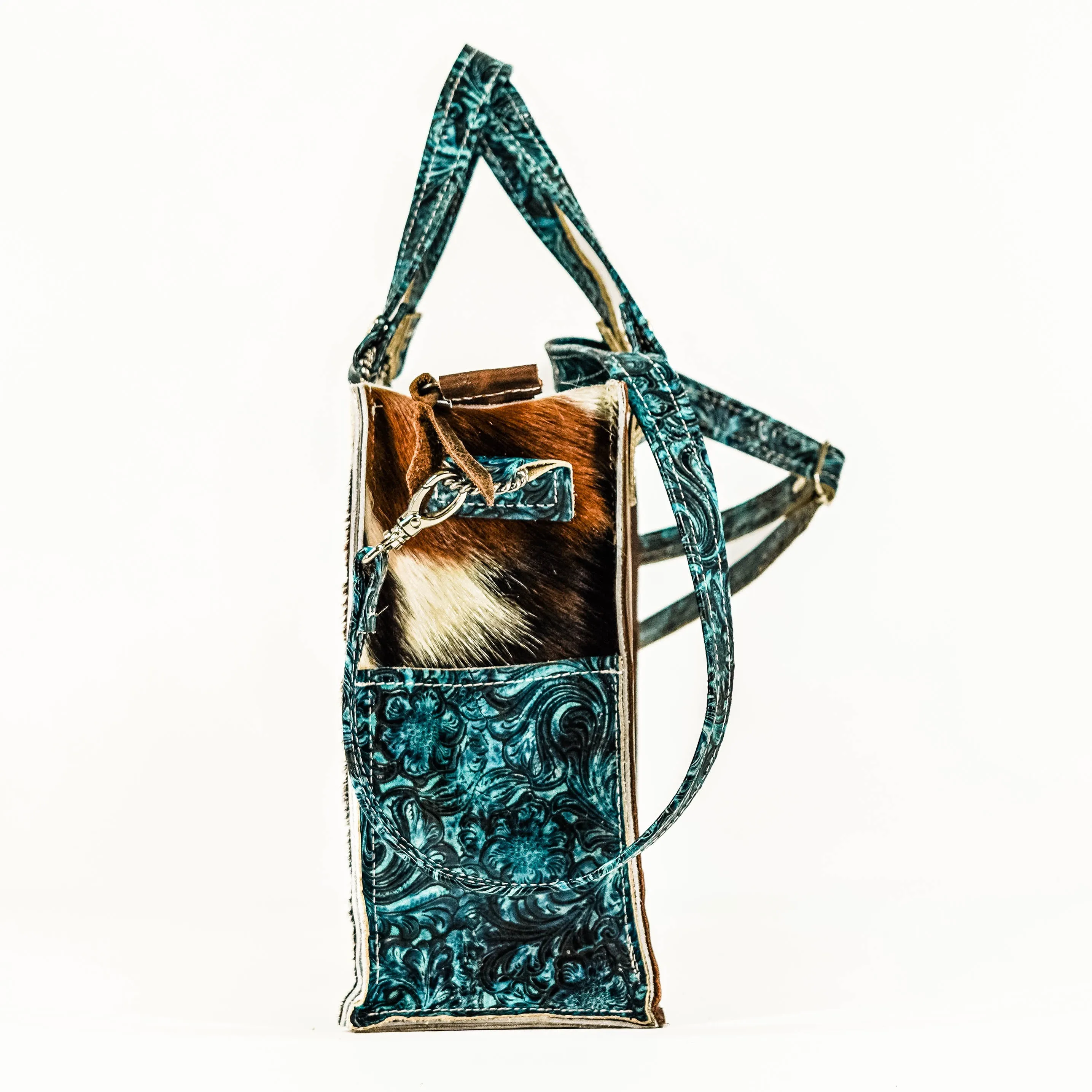 Minnie Pearl - Tricolor w/ Turquoise Wildflower Tool