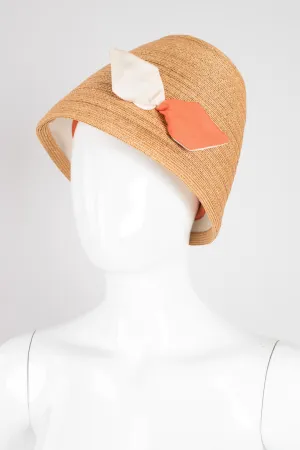 Miss Dior Straw Peach Basket Hat