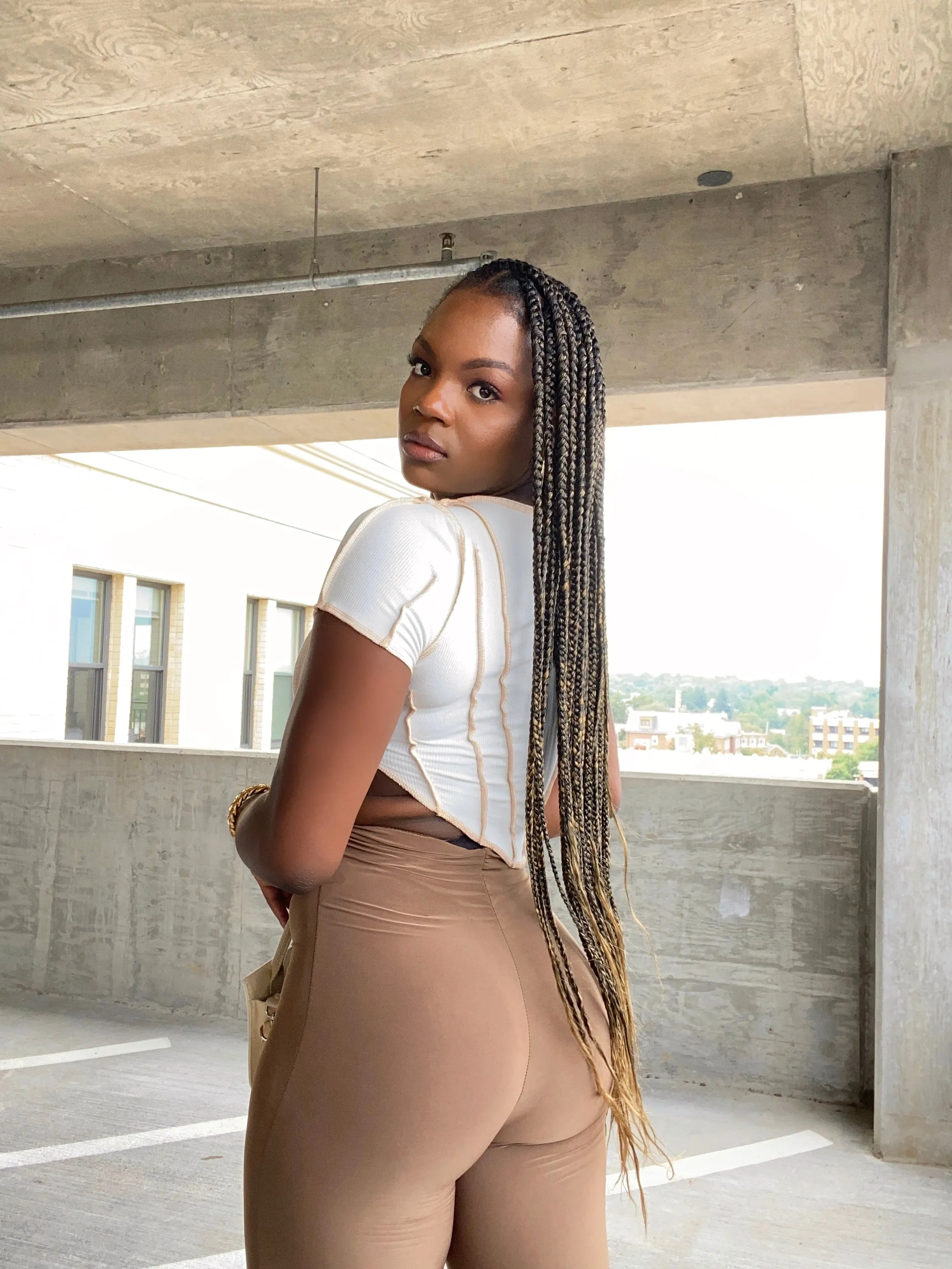 Mocha Ruched Leggings
