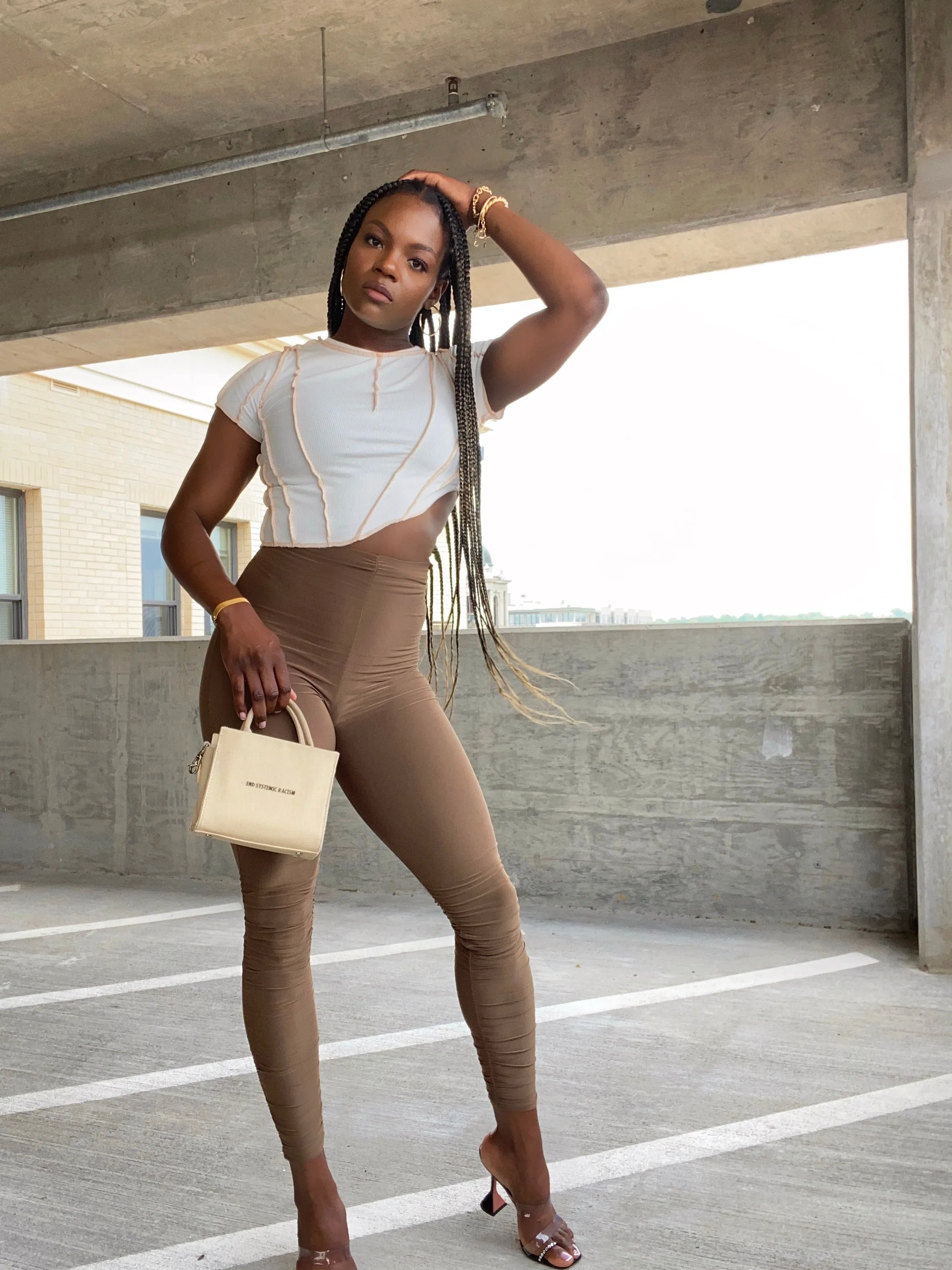 Mocha Ruched Leggings