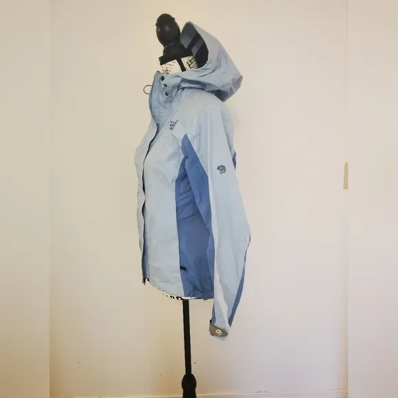 Mountain Hardwear | Blue Two Tone Gore-Tex Typhoon Paclite Rain Jacket - Size XS
