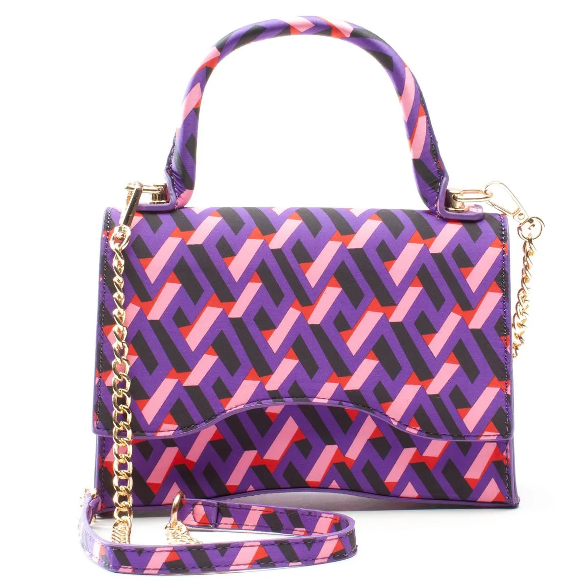 Multi Color Flap Crossbody Bag