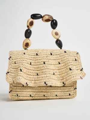 Muse Mini Bag - Natural/Black Dots