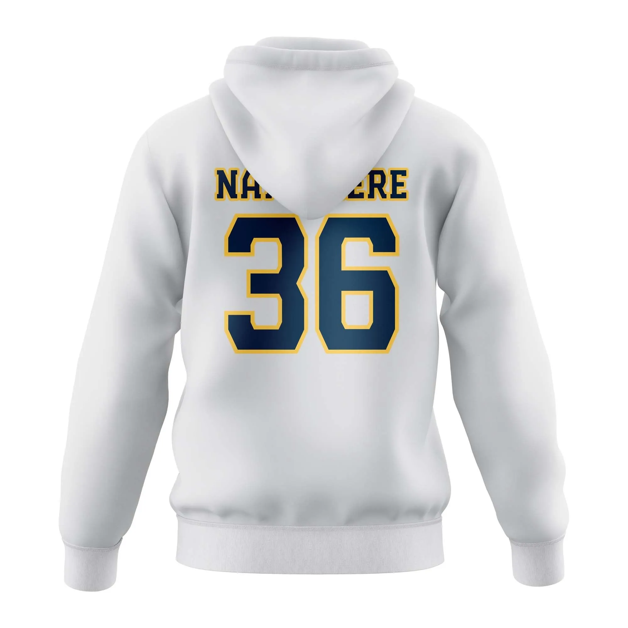 MUSTANGS Semi Sublimated Grey Hoodie