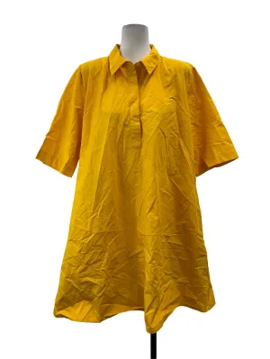 Mustard Collared Flare Dress