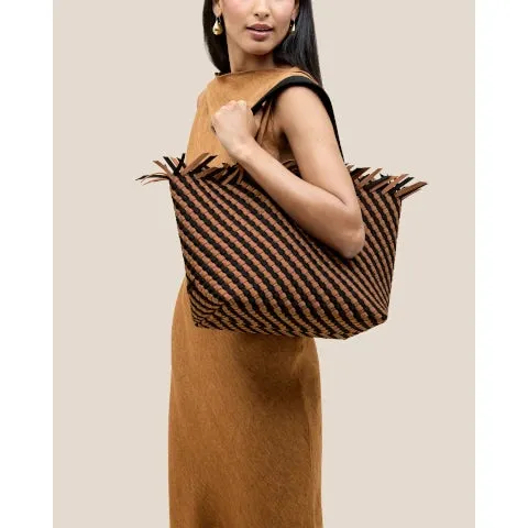 Naghedi Havana Medium Tote Striped in Algarve