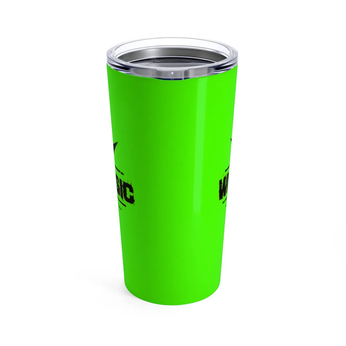 NEON GREEN WICKED MUSIC Tumbler 20oz