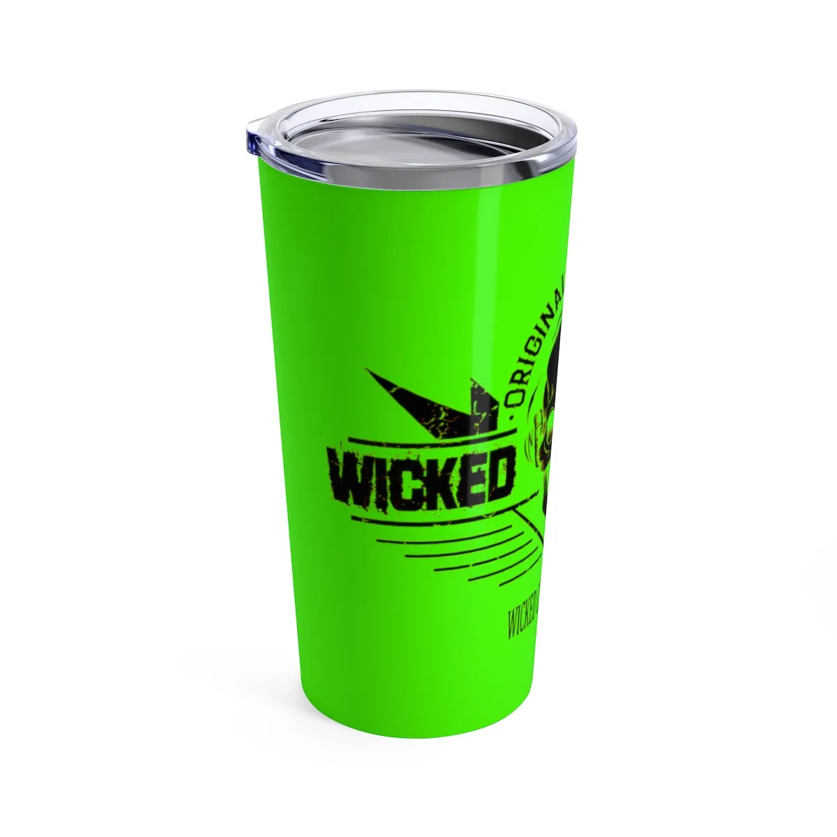 NEON GREEN WICKED MUSIC Tumbler 20oz