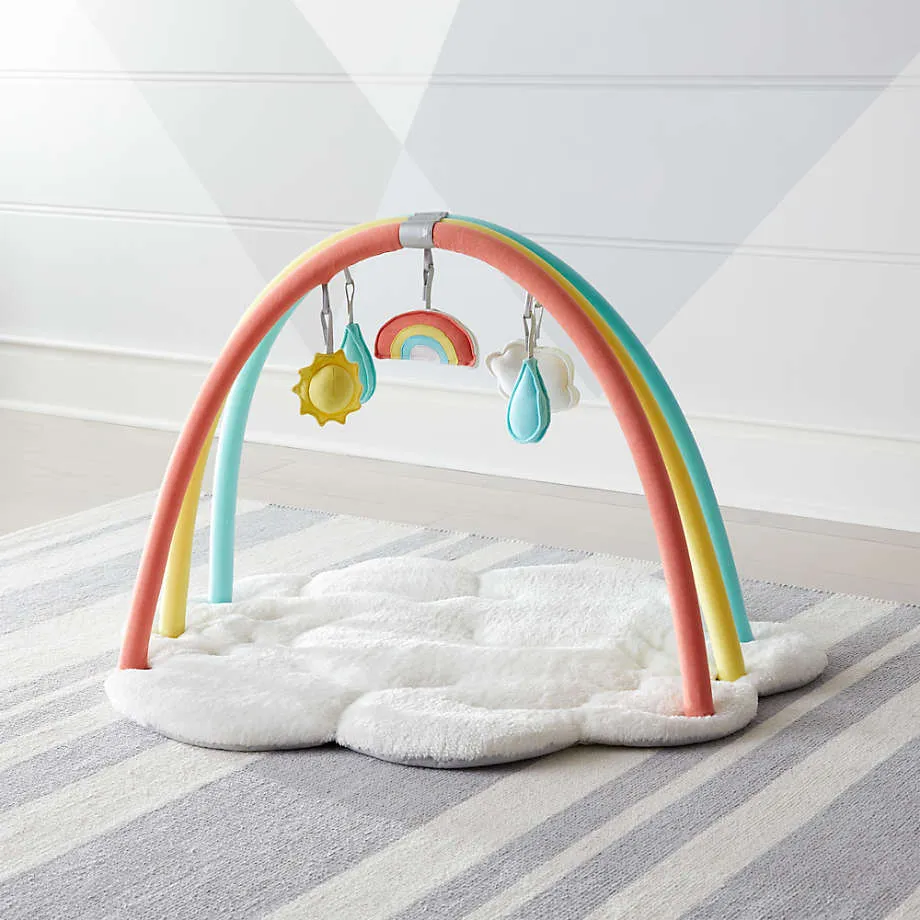 NEW Crate&Barrel Rainbow Baby Activity Gym! Retails $139 