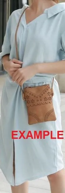 New Ecosse Design Crossbody leather purse in Ivory leaf! Rear pocket to hold your Phone! Great Quality!