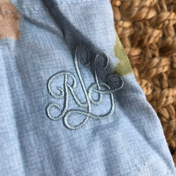 New w Tag: Lauren Ralph Lauren All Cotton Long Sleeve Sleep Shirt. Size Large