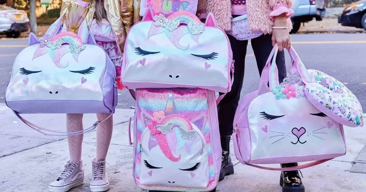 Nordstrom's Item! OMG Accessories Miss Bella Kitty Rainbow Crown Duffel Bag - Retails $60US 