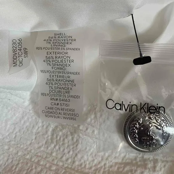 NWT -Calvin Klein Paperbag Waist Short (Size: 14)