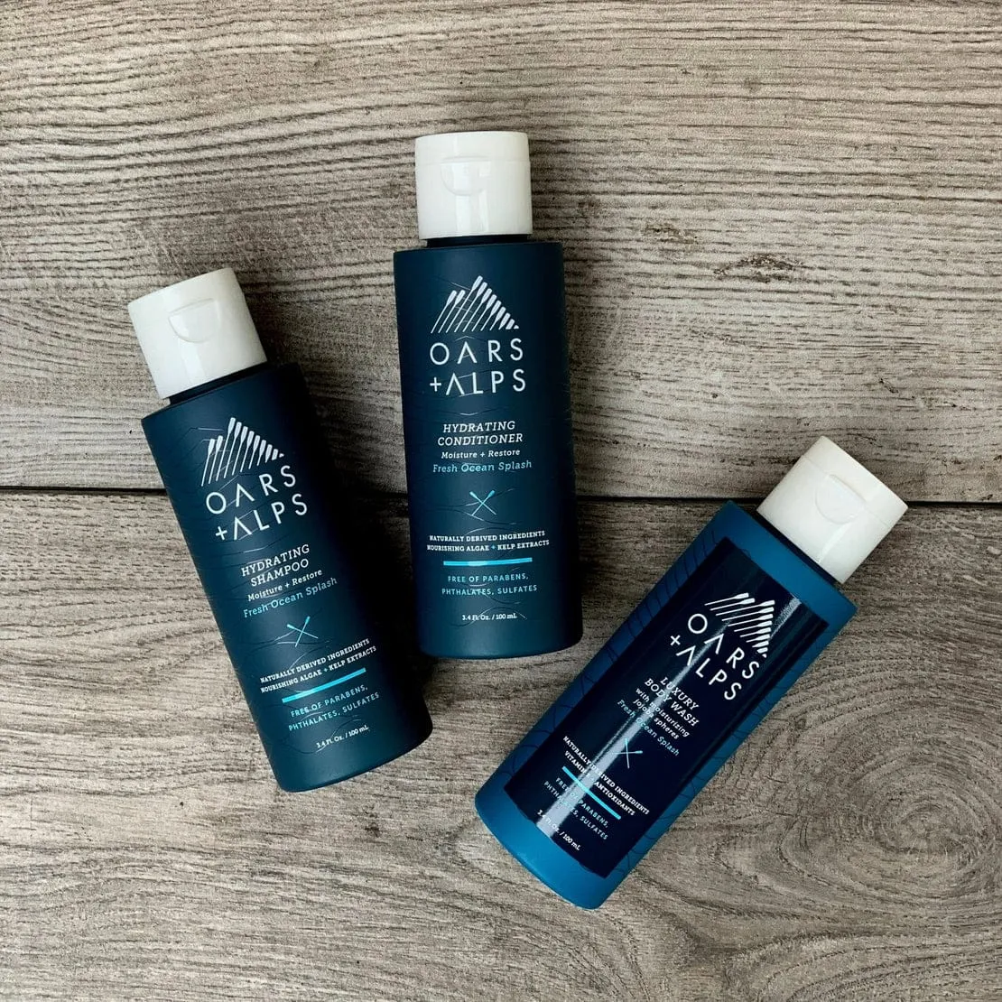 Oars   Alps Fresh Ocean Splash Luxury Body Wash Travel Size 3.4 oz.