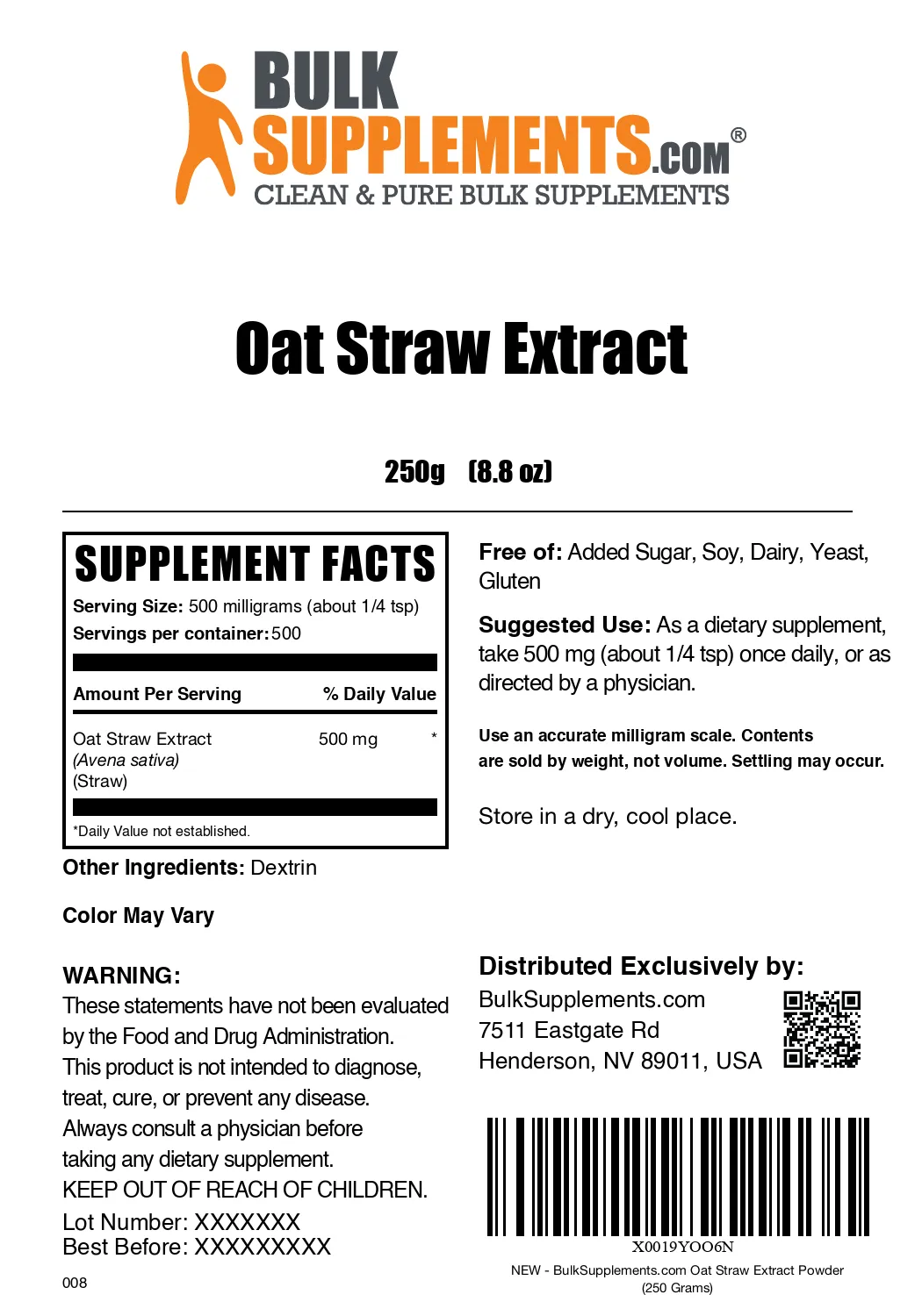 Oat Straw Extract Powder
