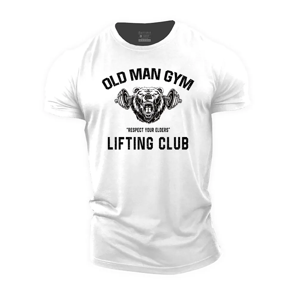 Old Man Gym Lifting Club Cotton T-Shirt