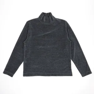 Our Legacy Grey Melange Velour Turtleneck Size 46