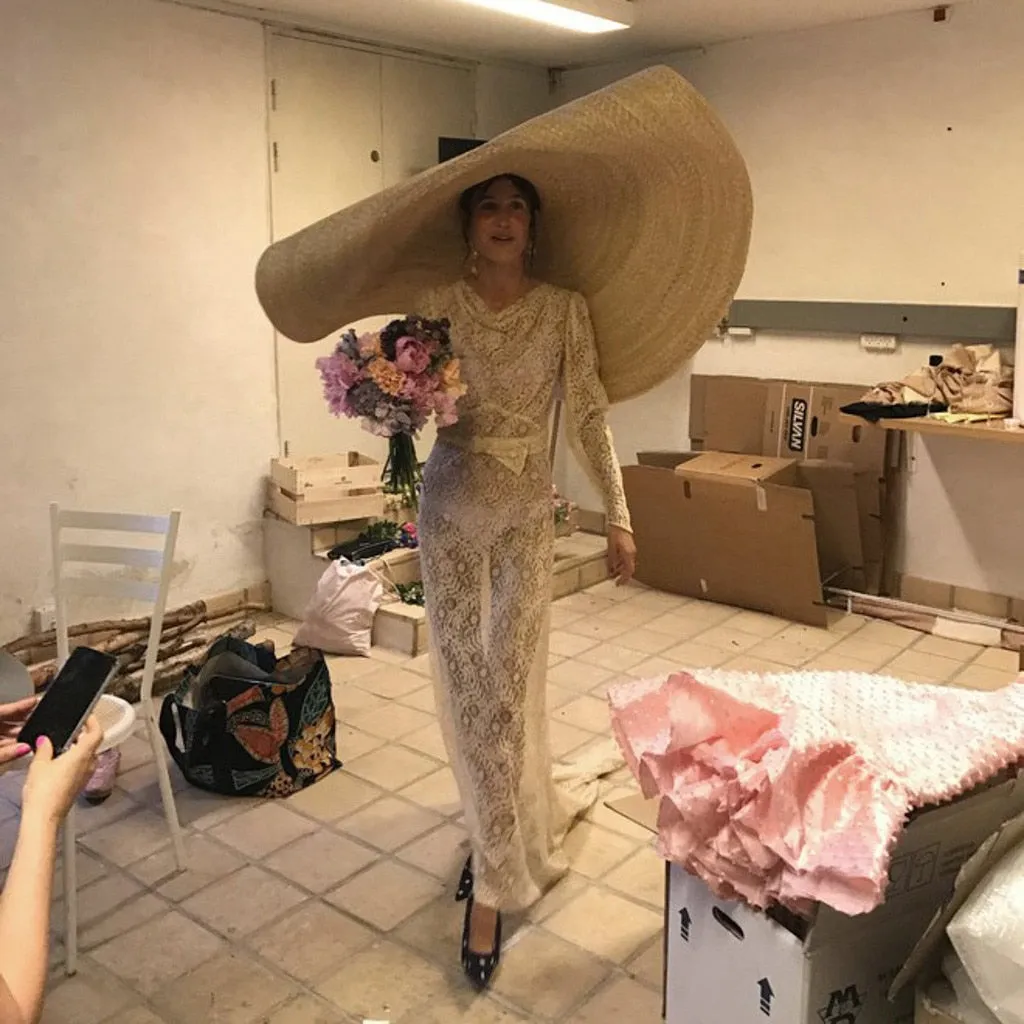 Oversized Straw Beach Hat