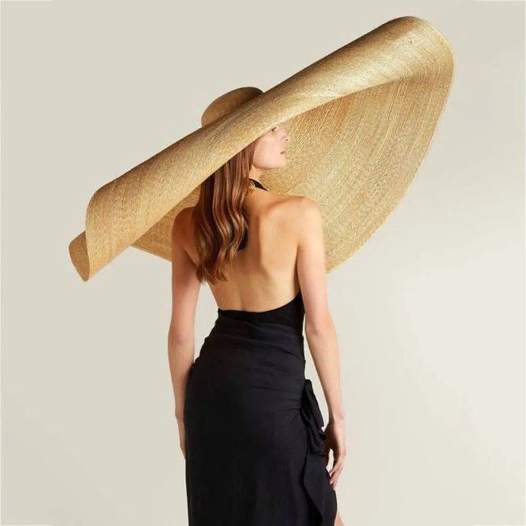 Oversized Straw Beach Hat