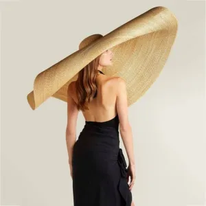 Oversized Straw Beach Hat