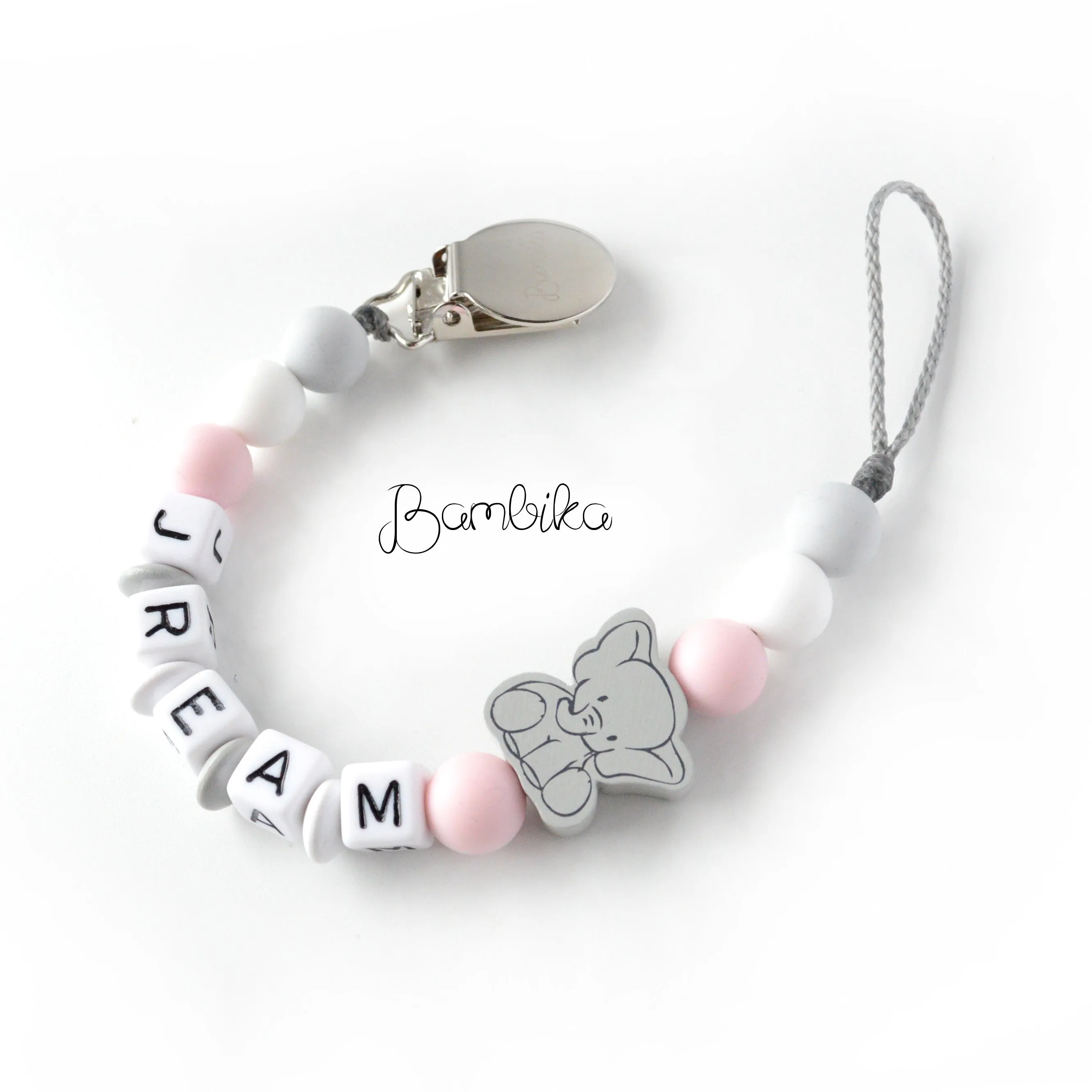 Pacifier Clip | Personalized | Elephant Jream