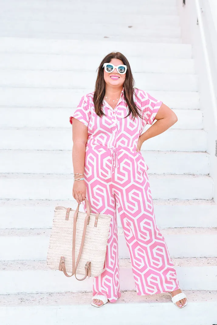 Palmer Jumpsuit in Pink