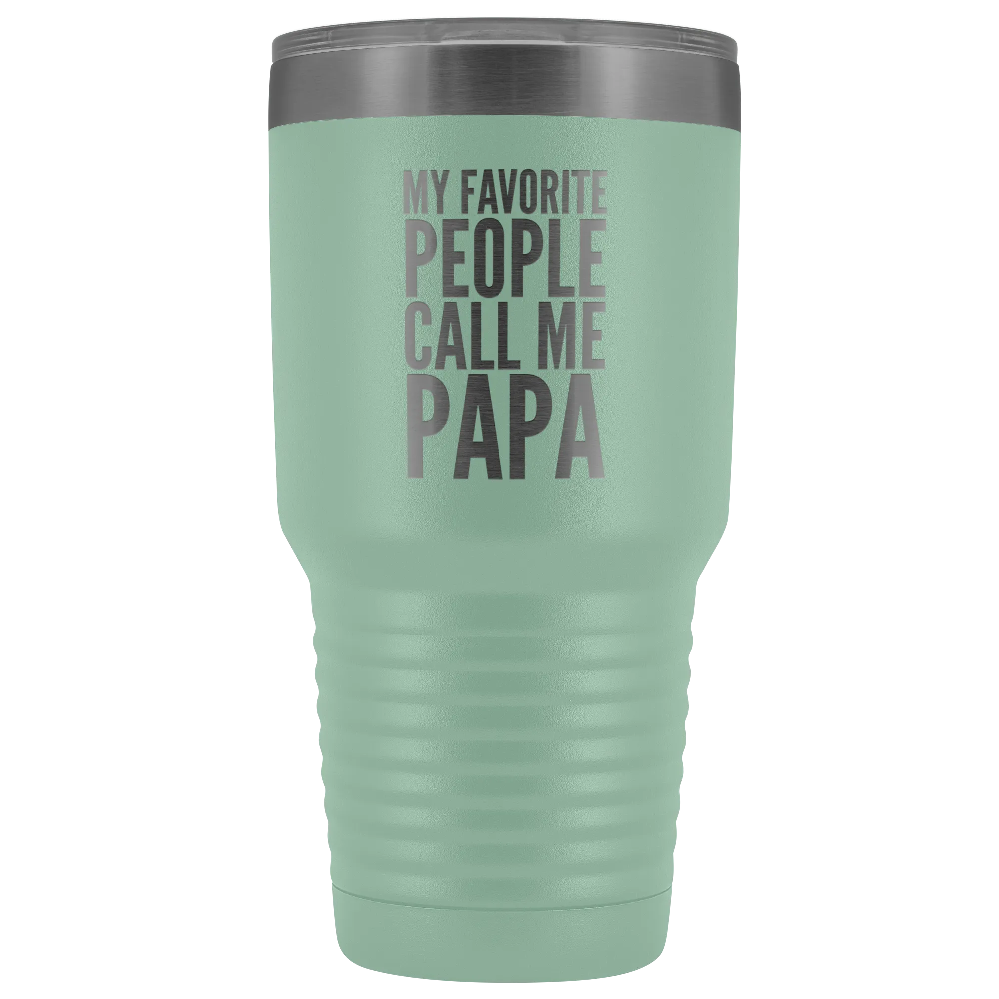 Papa Gifts My Favorite People Call Me Papa Tumbler Funny Metal Mug for Papas Double Wall Insulated Hot Cold Travel Cup 30oz BPA Free