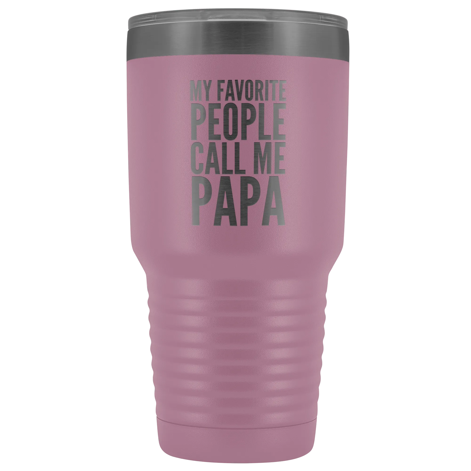 Papa Gifts My Favorite People Call Me Papa Tumbler Funny Metal Mug for Papas Double Wall Insulated Hot Cold Travel Cup 30oz BPA Free