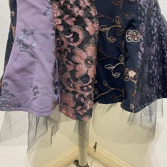 Paris France Designer DES FILLES a La VANILLE Skirt Evening Wear Size Medium