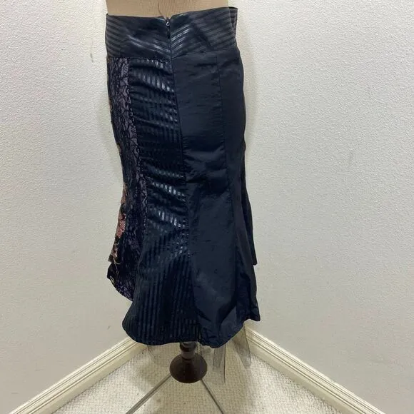 Paris France Designer DES FILLES a La VANILLE Skirt Evening Wear Size Medium