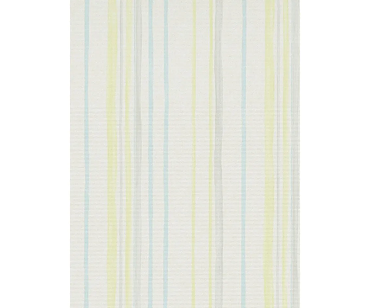 Pastel Stripes Yellow Blue Grey 7323-08 Wallpaper