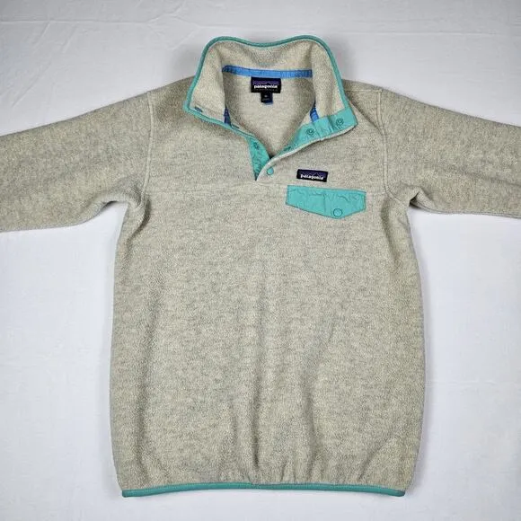PATAGONIA Lightweight Synchilla Snap-T Pullover Fleece Jacket Womens XS 25455