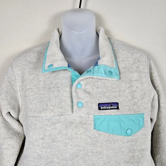 PATAGONIA Lightweight Synchilla Snap-T Pullover Fleece Jacket Womens XS 25455