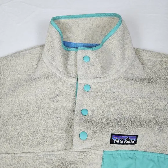 PATAGONIA Lightweight Synchilla Snap-T Pullover Fleece Jacket Womens XS 25455