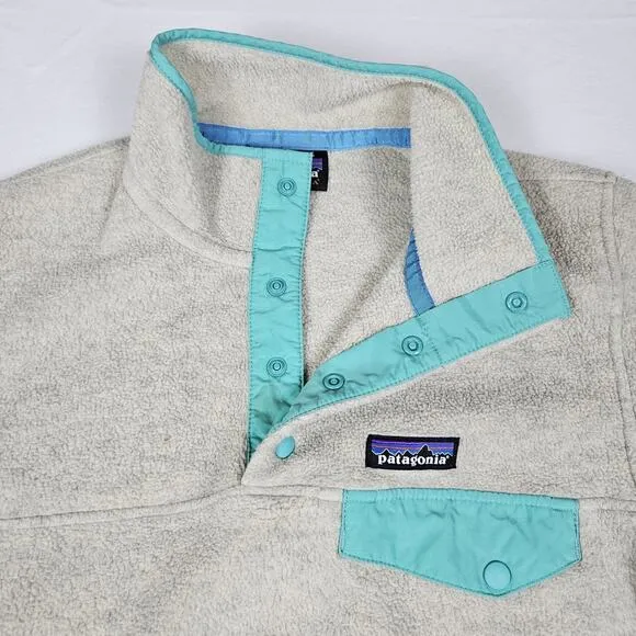 PATAGONIA Lightweight Synchilla Snap-T Pullover Fleece Jacket Womens XS 25455