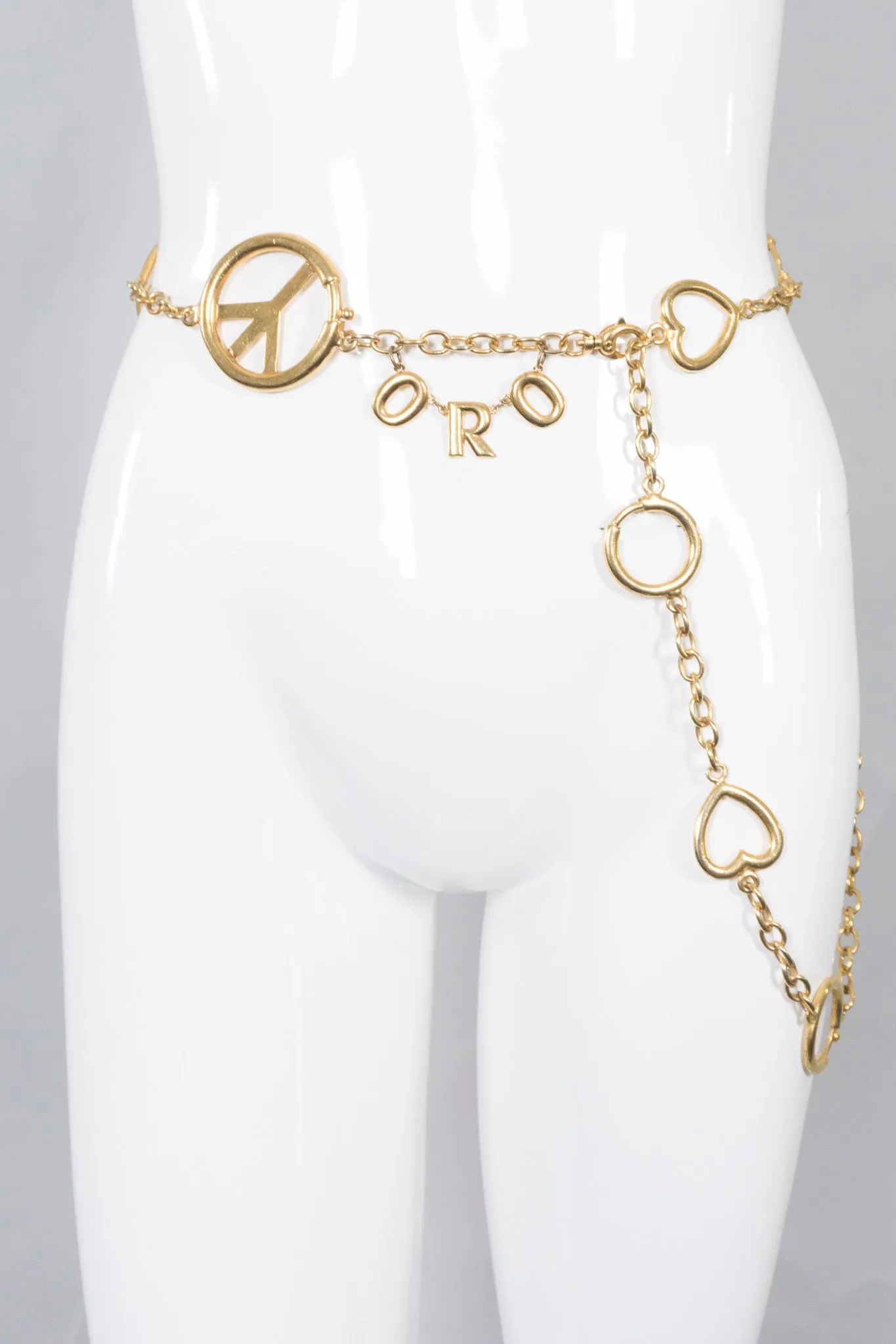 Peace, Love, & Oro Belt / Accessory Chain